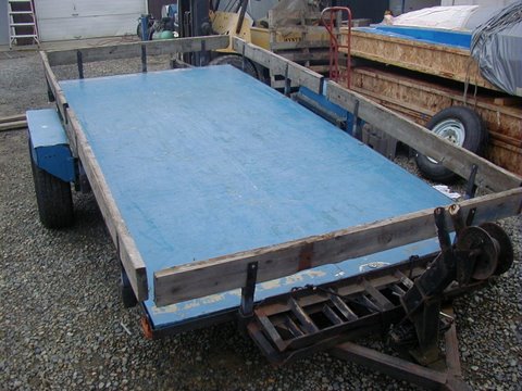 Fiberglass trailer deck (13' x 6')