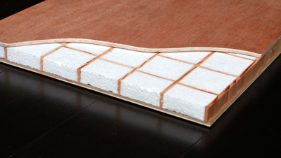 Singcore torsion box sandwich panel, honeycomb panel, lightweight panel