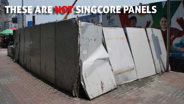 Lightweight sandwich panels can look like this without SINGCORE