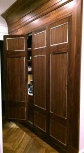 Non warping wood bi fold sliding doors insulated room dividers sound deadening