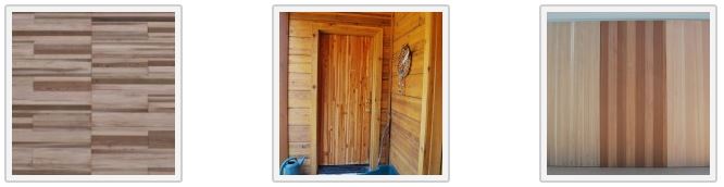 Sing wood grain finish doors