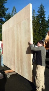Oversized large paint grade Sing pivot door panel