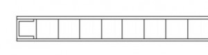 U channel embedded concealed cavity sing sandwich lightweight high strength honeycomb panel