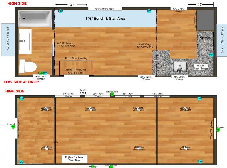 24 Sing Core Tiny House floor plan
