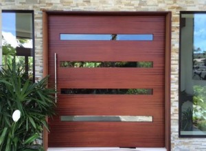 Lightweight Sing wide doors with custom tite cut outs for concealed door hinges or pivot door hardware