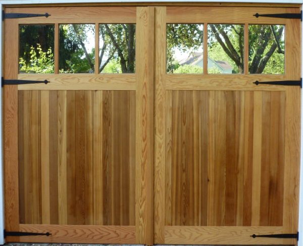 Lightweight high strength reclaimed cedar carriage doors