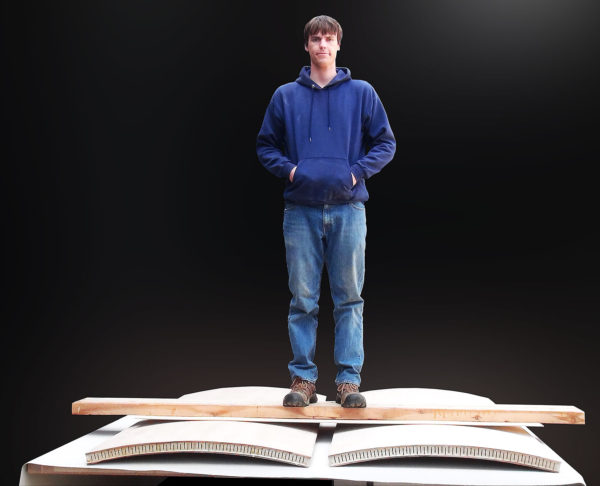 Exceptionally Strong Light Weight Curved Door Strength Test